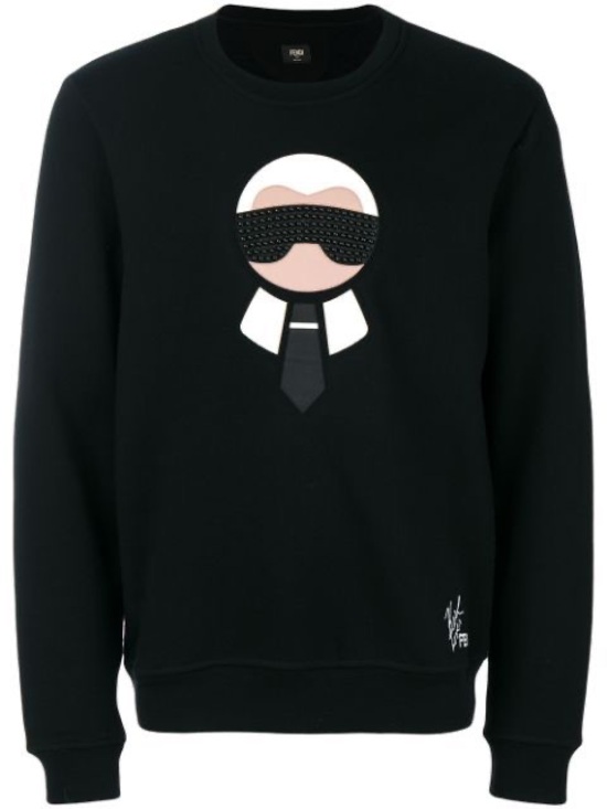 Fendi Sweaters - Authentic Fendi x Karl Lagerfeld "Karlito" Crewneck